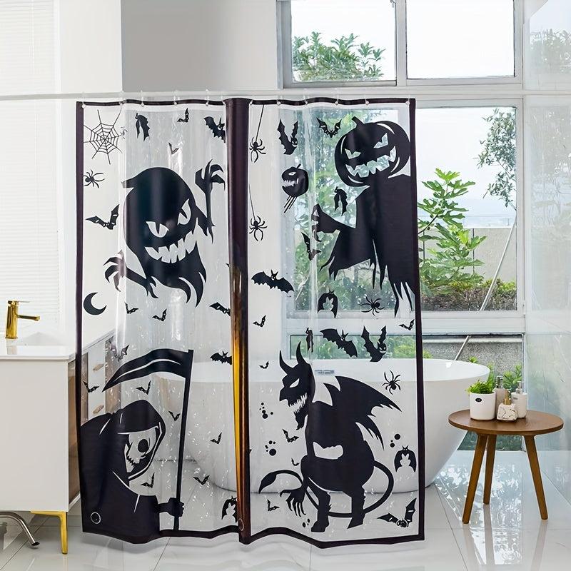 Clear Shower Curtain Waterproof Bathroom Dry And Wet Separation 70 86in