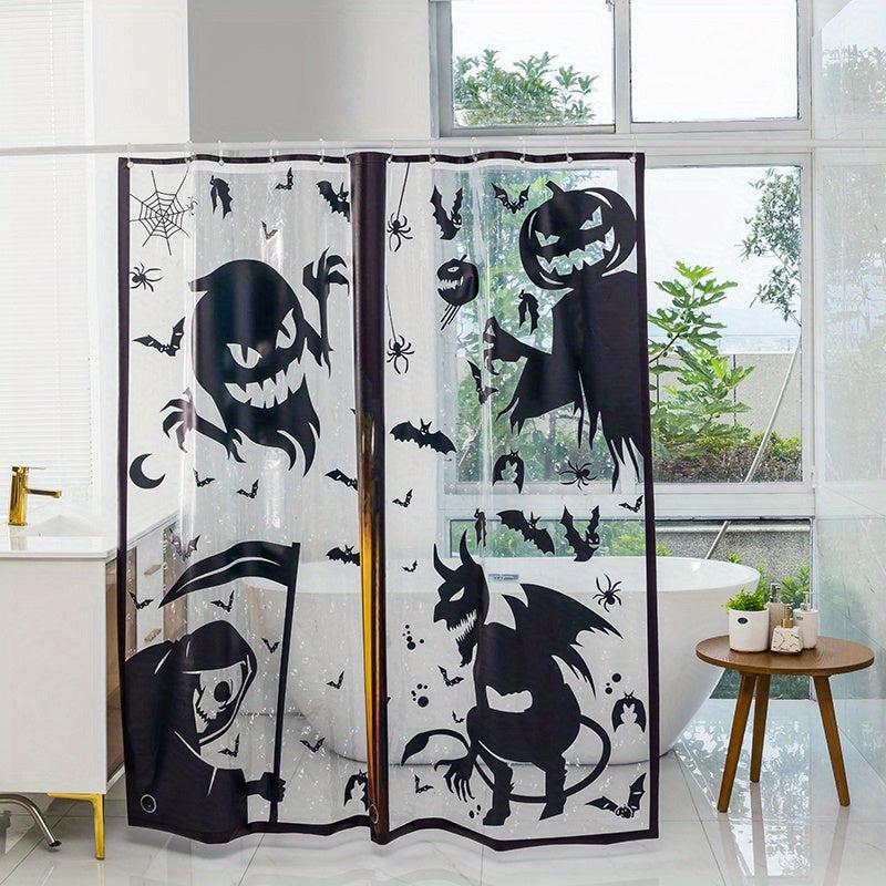 Clear Shower Curtain Waterproof Bathroom Dry And Wet Separation 70 86in
