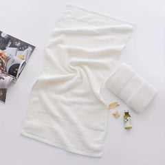 2pcs Solid Hand Towel Soft Skin-friendly Absorbent Towel For Bathroom Gym