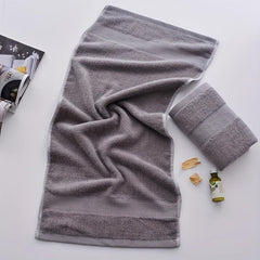 2pcs Solid Hand Towel Soft Skin-friendly Absorbent Towel For Bathroom Gym