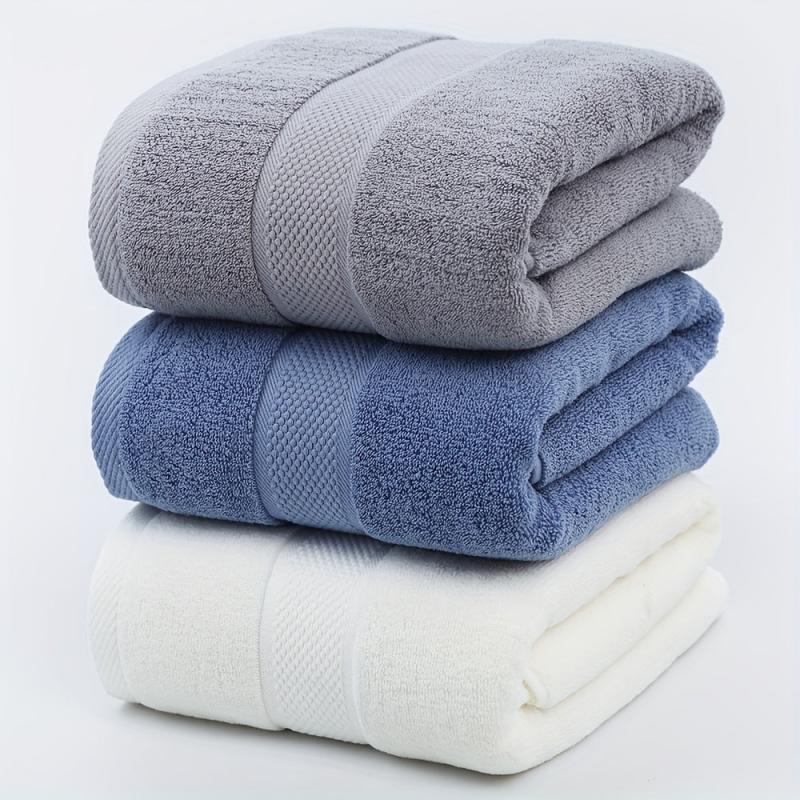 2pcs Solid Hand Towel Soft Skin-friendly Absorbent Towel For Bathroom Gym