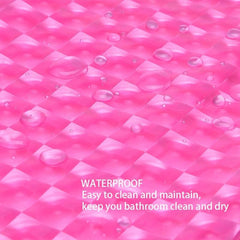 Waterproof Pink Shower Curtain with Hooks - Stylish Bathroom Decor
