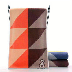 1pc Bear Hand Towel Cotton Woven Jacquard Face Towel