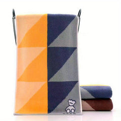 1pc Bear Hand Towel Cotton Woven Jacquard Face Towel