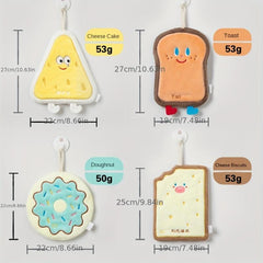 Cartoon Fingertip Towel Hanging Towel Soft Absorbent Handkerchief
