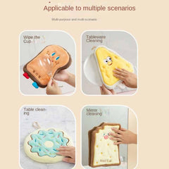 Cartoon Fingertip Towel Hanging Towel Soft Absorbent Handkerchief