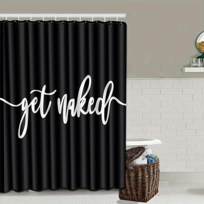 Water Resistant Shower Curtain Set