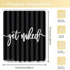 Water Resistant Shower Curtain Set