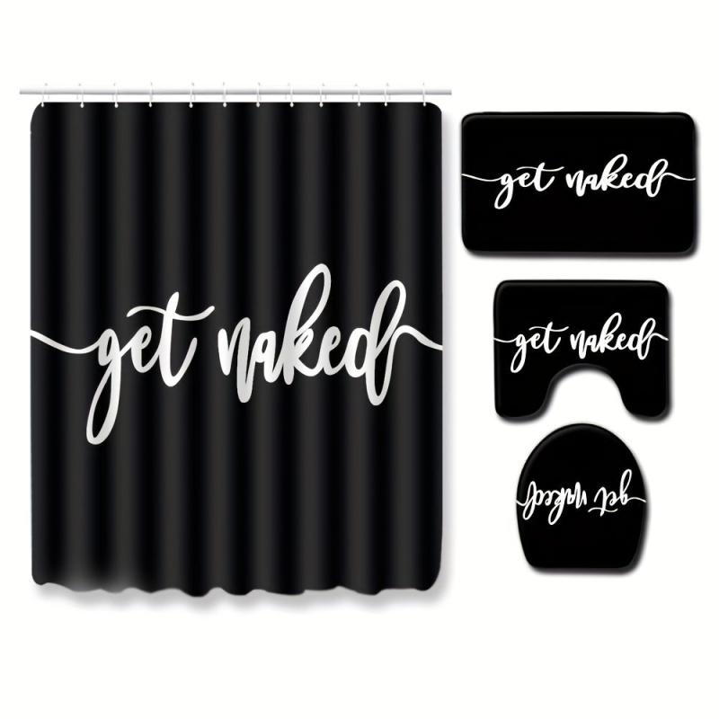 Water Resistant Shower Curtain Set