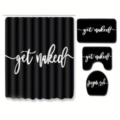 Water Resistant Shower Curtain Set