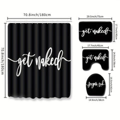 Water Resistant Shower Curtain Set