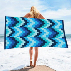 Printed Beach Towel Quick Drying Absorbent Lightweight Towel
