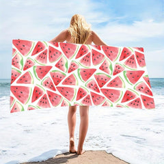 Printed Beach Towel Quick Drying Absorbent Lightweight Towel