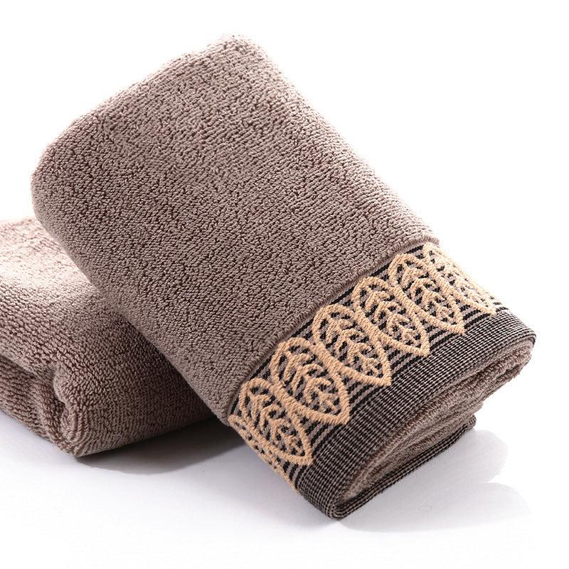 Leaf Embroidery Hand Towel Soft Skin-friendly Face Towel
