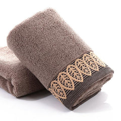 Leaf Embroidery Hand Towel Soft Skin-friendly Face Towel