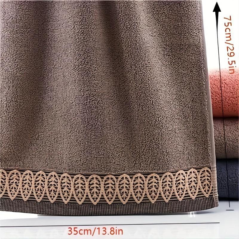 Leaf Embroidery Hand Towel Soft Skin-friendly Face Towel