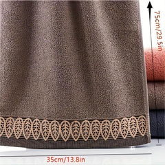 Leaf Embroidery Hand Towel Soft Skin-friendly Face Towel