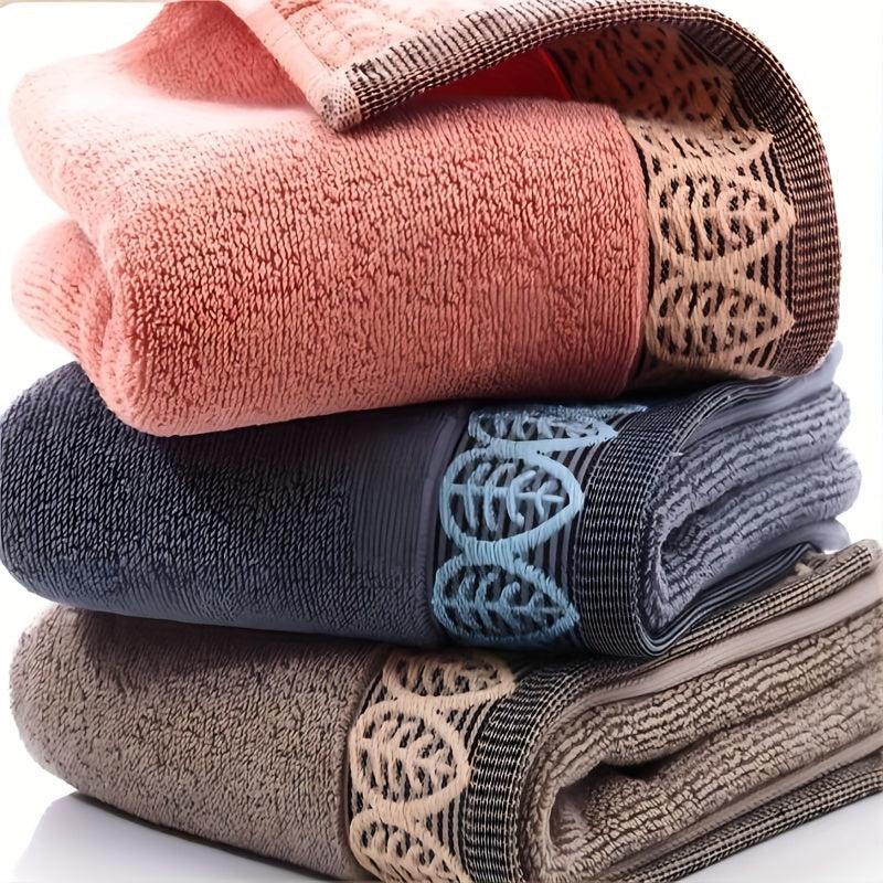 Leaf Embroidery Hand Towel Soft Skin-friendly Face Towel
