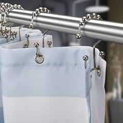12pcs Shower Curtain Hooks Rust Proof Double Glide Rings for Bathroom Shower Cur