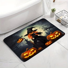 Halloween Skull Floor Mat Horror Bath Rug Non-slip Carpet