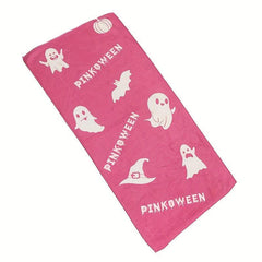 Pink Ghost Pattern Hand Towel Microfiber Soft Skin-friendly Face Towel