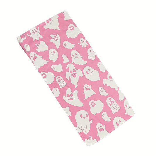 Pink Ghost Pattern Hand Towel Microfiber Soft Skin-friendly Face Towel