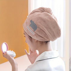 3pcs Hair Drying Cap & Gloves Set Quick Drying Towel Soft Absorbent Hair Wrap