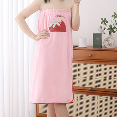 2pcs Women's Bath Towel Set with Bathrobe, Hand Towel, Big Bath Towel