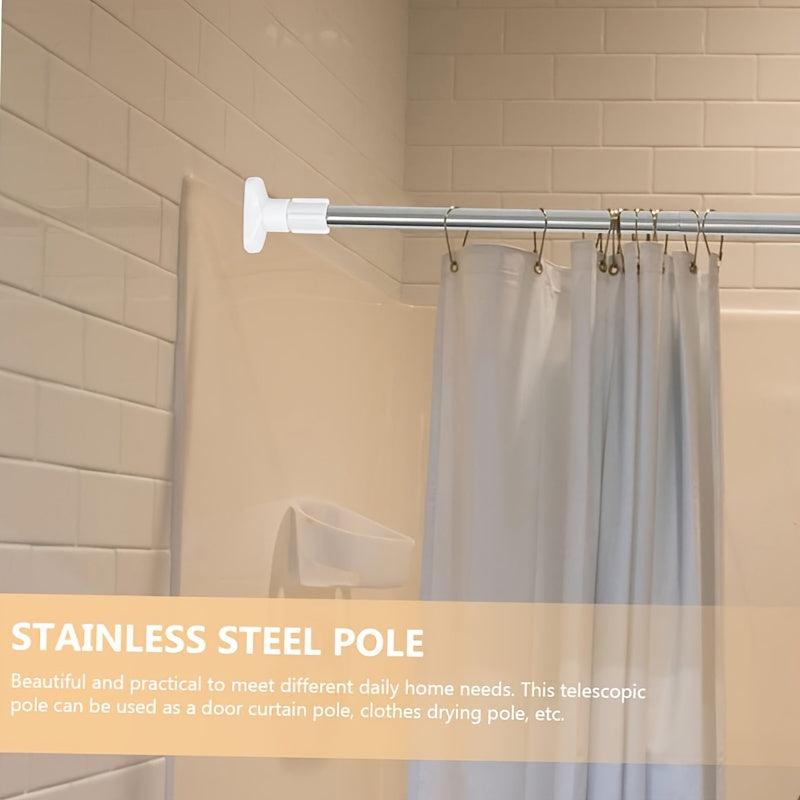 Telescopic Shower Curtain Rod Stainless Steel Rust Proof