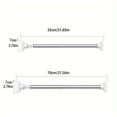 Telescopic Shower Curtain Rod Stainless Steel Rust Proof