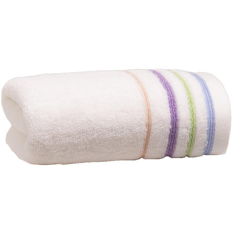 1pc Colorful Striped Hand Towel Household Cotton Hand Towel Soft Skin friendly