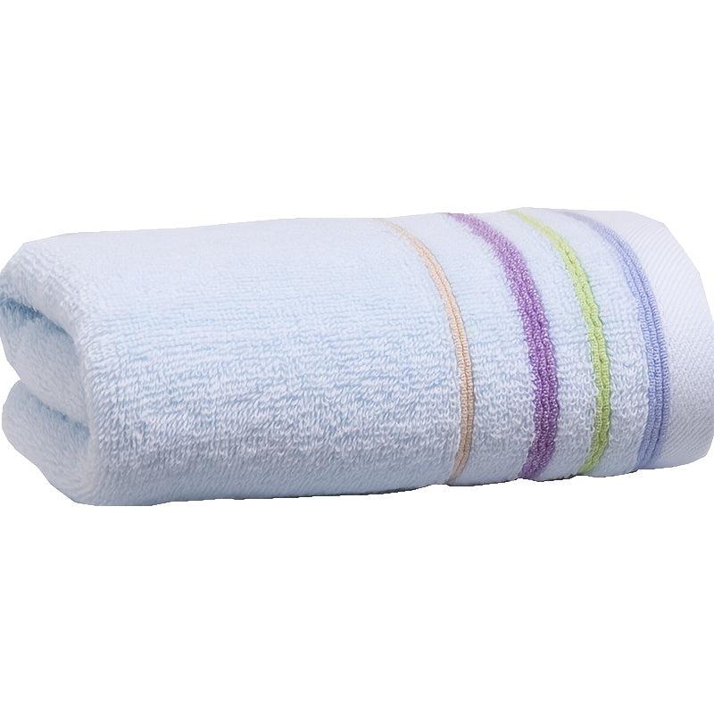 1pc Colorful Striped Hand Towel Household Cotton Hand Towel Soft Skin friendly