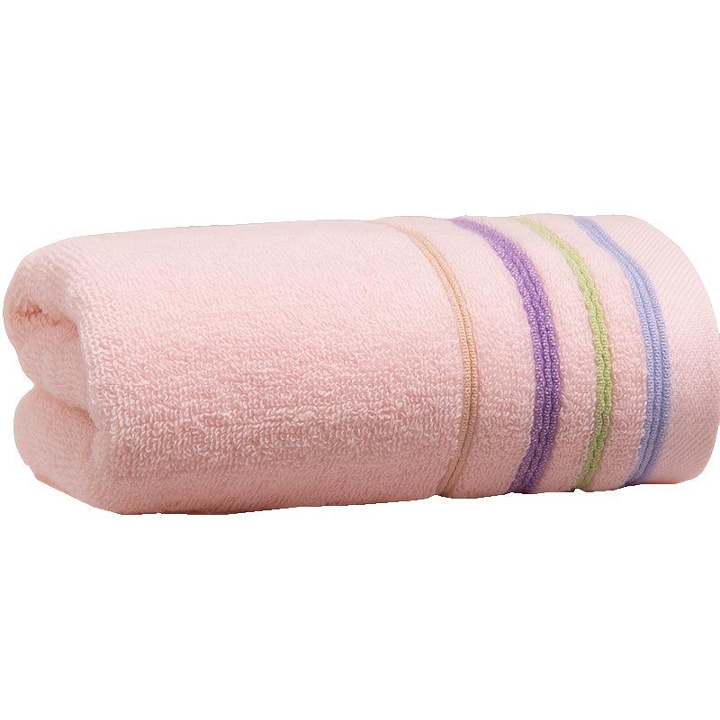 1pc Colorful Striped Hand Towel Household Cotton Hand Towel Soft Skin friendly