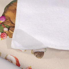 4pcs Christmas Dish Towels Soft Absorbent Fingertip Towel Santa Claus Pattern