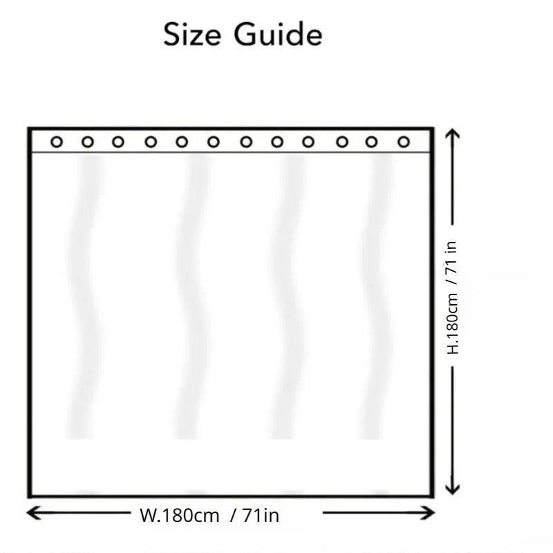 Printed Waterproof Shower Curtain for Bathroom Halloween Decor