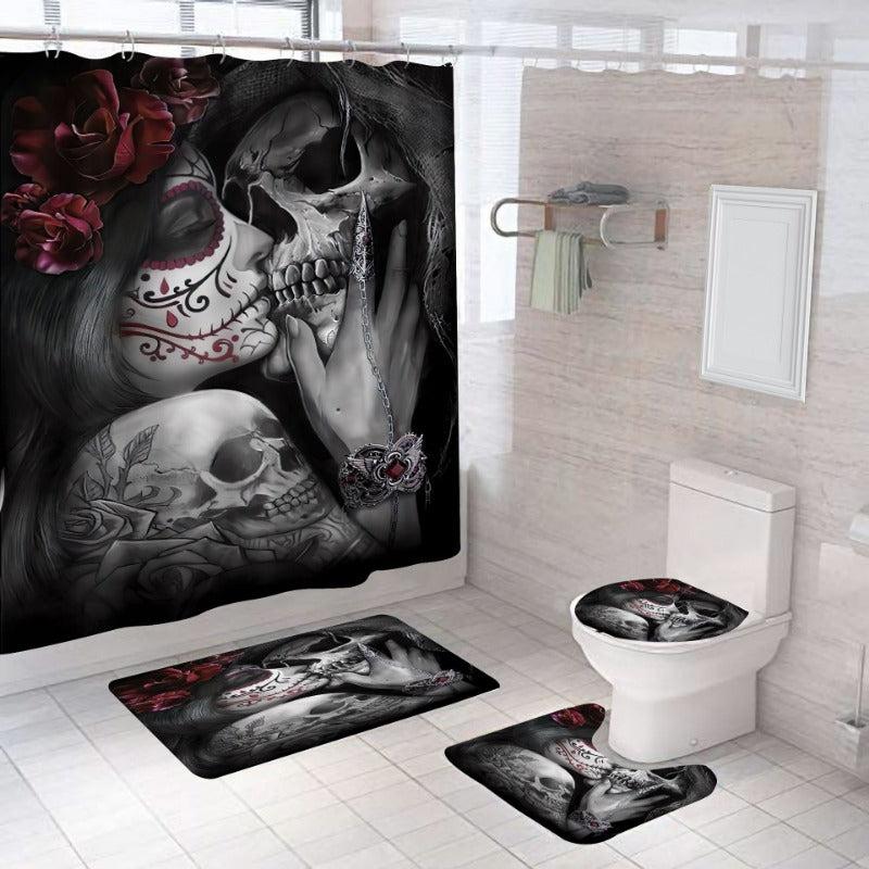 Printed Waterproof Shower Curtain for Bathroom Halloween Decor