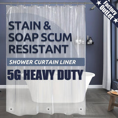 Heavy Duty Peva Shower Curtain - Dry/Wet Separation - Bathroom S