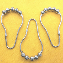 10PCS Bathroom Accessories Hook Gourd Shaped Metal Buckle Shower Curtain Hook