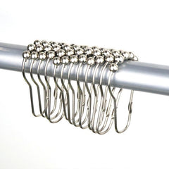 10PCS Bathroom Accessories Hook Gourd Shaped Metal Buckle Shower Curtain Hook