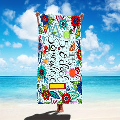 Summer Beach Towel, Absorbent Pool Towel for Women, Large Beach Blanket