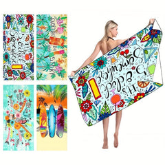 Summer Beach Towel, Absorbent Pool Towel for Women, Large Beach Blanket