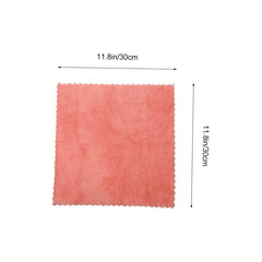 4pcs Coral Fleece Washcloth Soft Absorbent Handkerchiefs