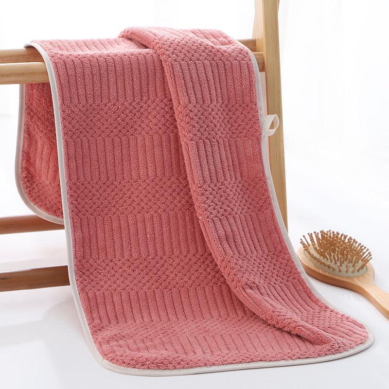 Soft Coral Velvet Hand Towel for Home Bathroom - Quick Drying and Absorbent