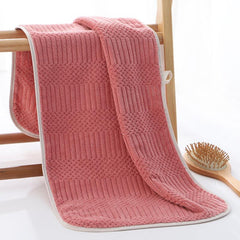Soft Coral Velvet Hand Towel for Home Bathroom - Quick Drying and Absorbent