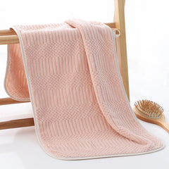 Soft Coral Velvet Hand Towel for Home Bathroom - Quick Drying and Absorbent