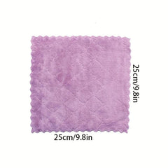 12pcs Dish Towels & Cloths Absorbent Scouring Pads Coral Velvet