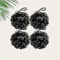 4pcs Exfoliating Bath Ball and Loofah Sponge Set for Adults