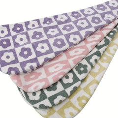 Absorbent Flower Hair Towel for Women Quick Drying Shower Cap
