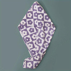 Absorbent Flower Hair Towel for Women Quick Drying Shower Cap