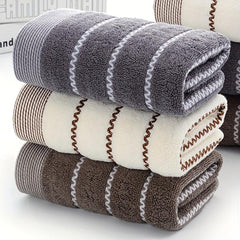 4pcs Stripped Pattern Hand Towel Cotton Soft Skin friendly Face Towel